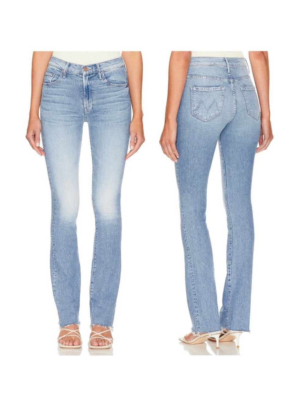 Mother The Insider Sneak Fray Jeans in Love On The Beat size 27